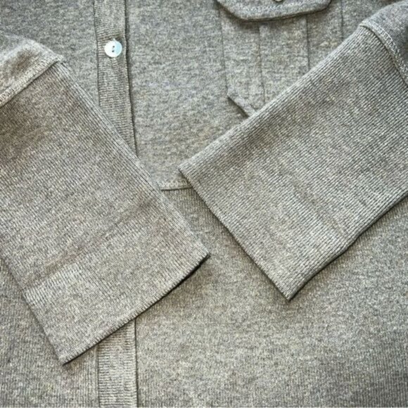 Soft Surroundings Green Button Front Cardigan With Pockets Womens Size Medium - Picture 6 of 13